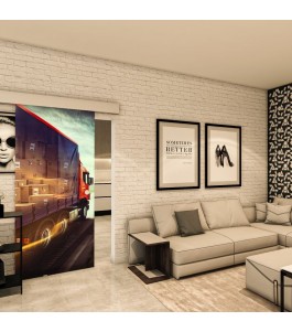 Glasschiebetür ECO-LINE - Fotoprint Model 261