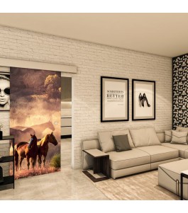 Glasschiebetür ECO-LINE - Fotoprint Model 316