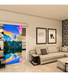 Glasschiebetür ECO-LINE - Fotoprint Model 321