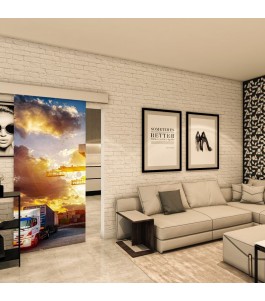 Glasschiebetür ECO-LINE - Fotoprint Model 328