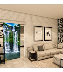 Glasschiebetür ECO-LINE - Fotoprint Model 339