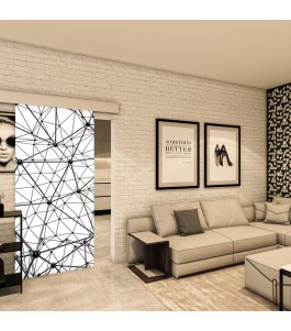 Glasschiebetür ECO-LINE - Fotoprint Model 350