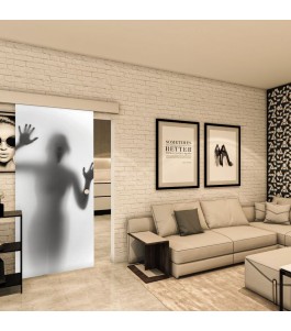 Glasschiebetür ECO-LINE - Fotoprint Model 355