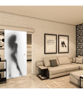 Glasschiebetür ECO-LINE - Fotoprint Model 356