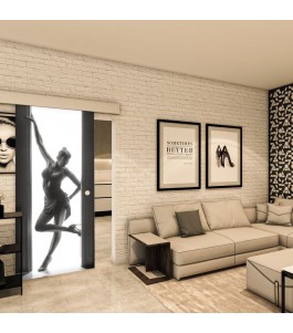 Glasschiebetür ECO-LINE - Fotoprint Model 357