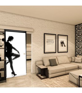 Glasschiebetür ECO-LINE - Fotoprint Model 359