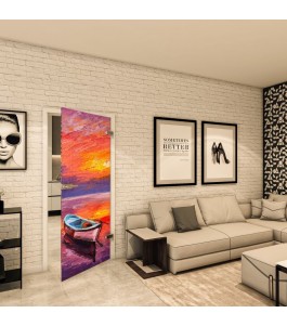 Ganzglastür - Fotoprint Model 23 für ein modernes Zuhause