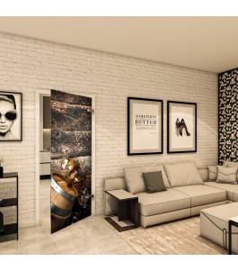 Ganzglastür - Fotoprint Model 117 für ein modernes Zuhause