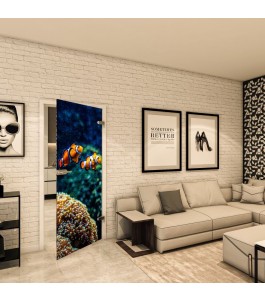 Ganzglastür - Fotoprint Model 123 für ein modernes Zuhause