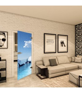 Ganzglastür - Fotoprint Model 129 für ein modernes Zuhause
