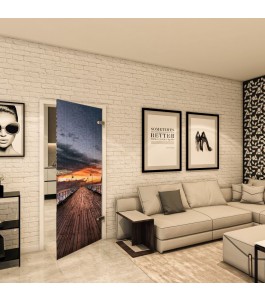 Ganzglastür - Fotoprint Model 141 für ein modernes Zuhause