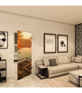 Ganzglastür - Fotoprint Model 154 für ein modernes Zuhause