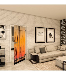 Ganzglastür - Fotoprint Model 156 für ein modernes Zuhause