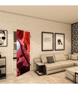 Ganzglastür - Fotoprint Model 186 für ein modernes Zuhause