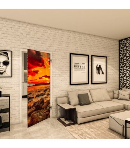 Ganzglastür - Fotoprint Model 195 für ein modernes Zuhause