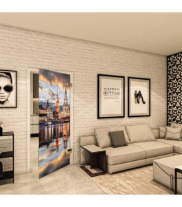 Ganzglastür - Fotoprint Model 203 für ein modernes Zuhause