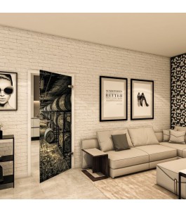 Ganzglastür - Fotoprint Model 256 für ein modernes Zuhause