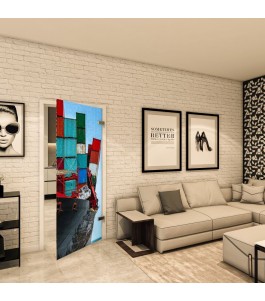 Ganzglastür - Fotoprint Model 264 für ein modernes Zuhause