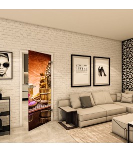 Ganzglastür - Fotoprint Model 267 für ein modernes Zuhause