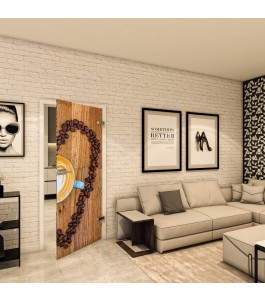 Ganzglastür - Fotoprint Model 319 für ein modernes Zuhause