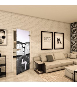 Ganzglastür - Fotoprint Model 330 für ein modernes Zuhause