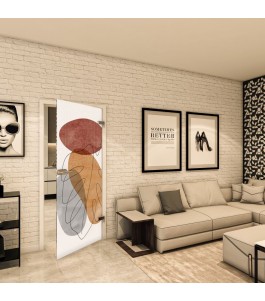 Ganzglastür - Fotoprint Model 345 für ein modernes Zuhause