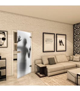 Ganzglastür - Fotoprint Model 355 für ein modernes Zuhause