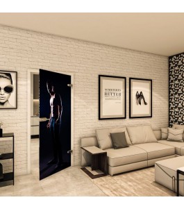 Ganzglastür - Fotoprint Model 358 für ein modernes Zuhause