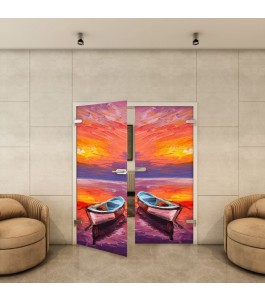 Ganzglastür - Fotoprint Model 23 für ein modernes Zuhause