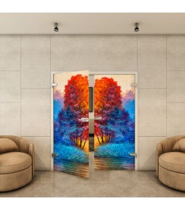 Ganzglastür - Fotoprint Model 25 für ein modernes Zuhause