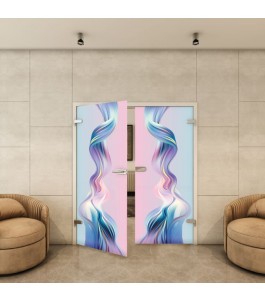 Ganzglastür - Fotoprint Model 34 für ein modernes Zuhause