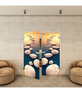 Ganzglastür - Fotoprint Model 37 für ein modernes Zuhause