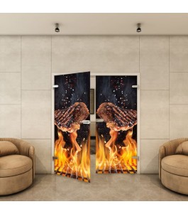 Ganzglastür - Fotoprint Model 119 für ein modernes Zuhause