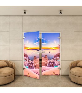 Ganzglastür - Fotoprint Model 125 für ein modernes Zuhause