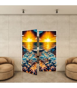 Ganzglastür - Fotoprint Model 127 für ein modernes Zuhause