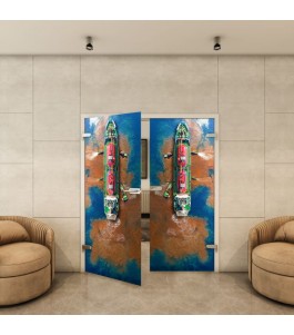 Ganzglastür - Fotoprint Model 128 für ein modernes Zuhause
