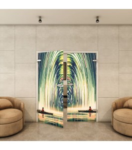 Ganzglastür - Fotoprint Model 130 für ein modernes Zuhause
