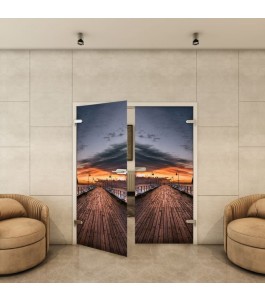 Ganzglastür - Fotoprint Model 141 für ein modernes Zuhause