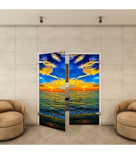 Ganzglastür - Fotoprint Model 149 für ein modernes Zuhause