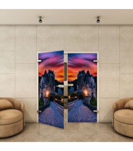 Ganzglastür - Fotoprint Model 174 für ein modernes Zuhause