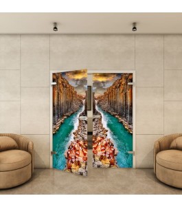 Ganzglastür - Fotoprint Model 177 für ein modernes Zuhause