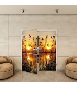 Ganzglastür - Fotoprint Model 187 für ein modernes Zuhause