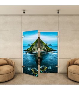 Ganzglastür - Fotoprint Model 197 für ein modernes Zuhause