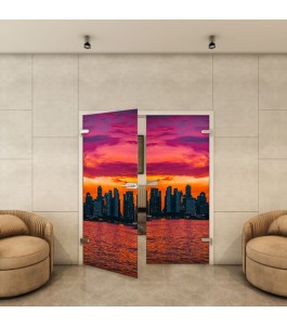 Ganzglastür - Fotoprint Model 202 für ein modernes Zuhause