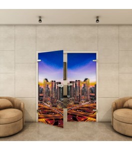 Ganzglastür - Fotoprint Model 207 für ein modernes Zuhause