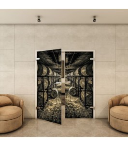 Ganzglastür - Fotoprint Model 256 für ein modernes Zuhause