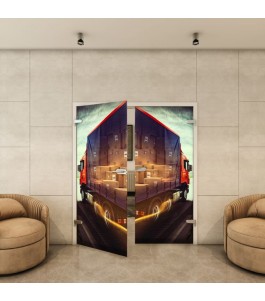Ganzglastür - Fotoprint Model 261 für ein modernes Zuhause