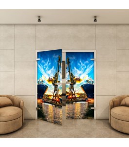 Ganzglastür - Fotoprint Model 262 für ein modernes Zuhause