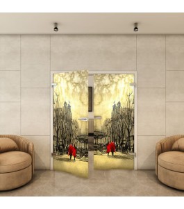 Ganzglastür - Fotoprint Model 285 für ein modernes Zuhause