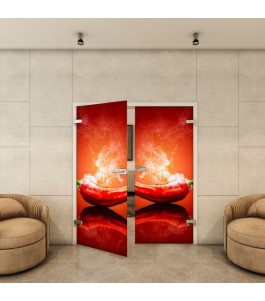 Ganzglastür - Fotoprint Model 286 für ein modernes Zuhause